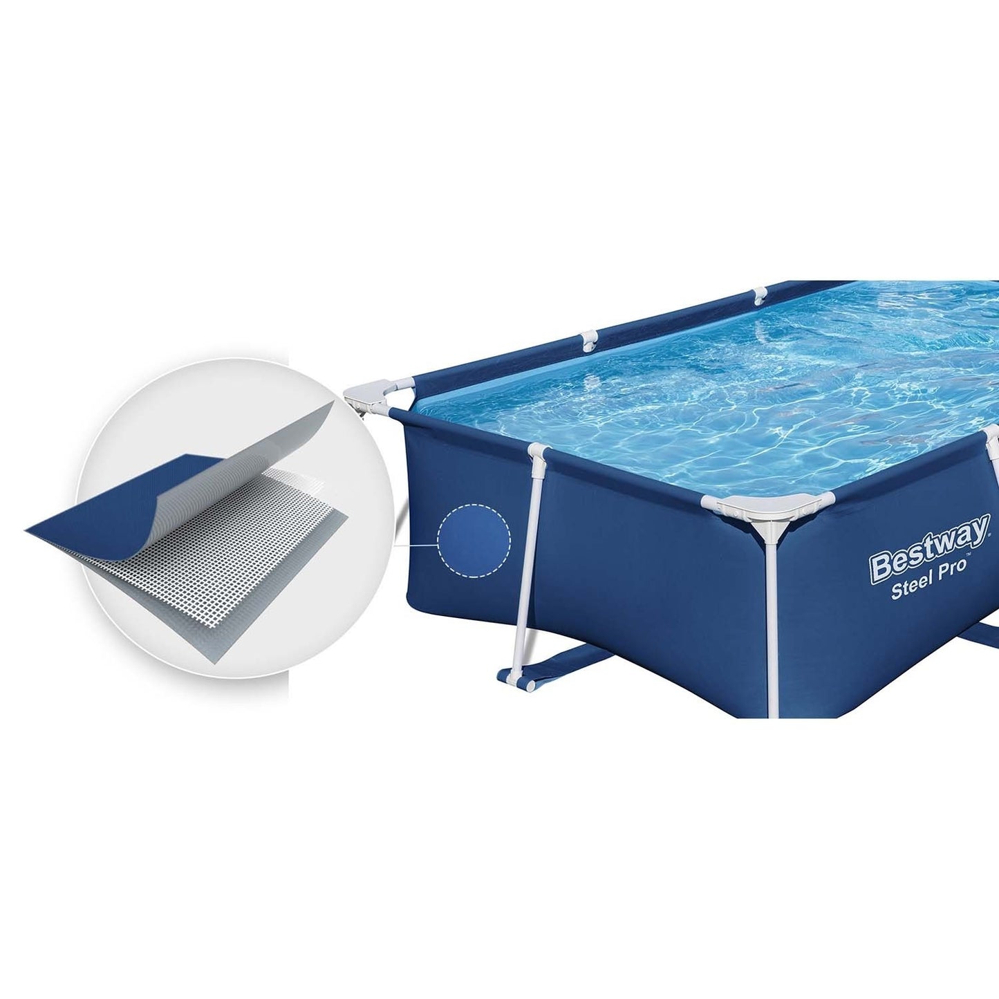 Frame garden pool 259x170x61 cm set 15in1 Bestway 56403N