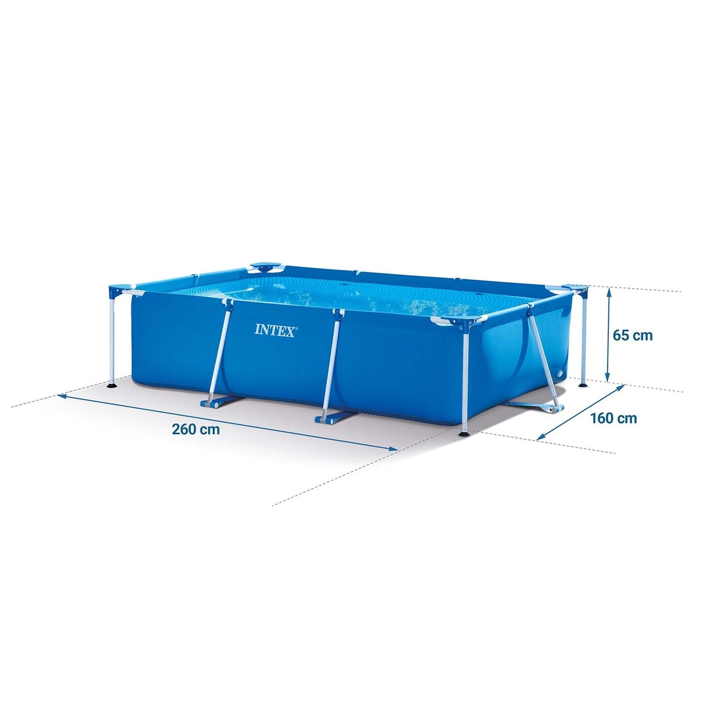 Frame garden pool 260 x 160 x 65 cm 15 in 1 INTEX 28271