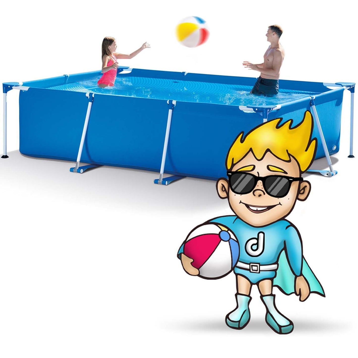Frame garden pool 260 x 160 x 65 cm INTEX 28271