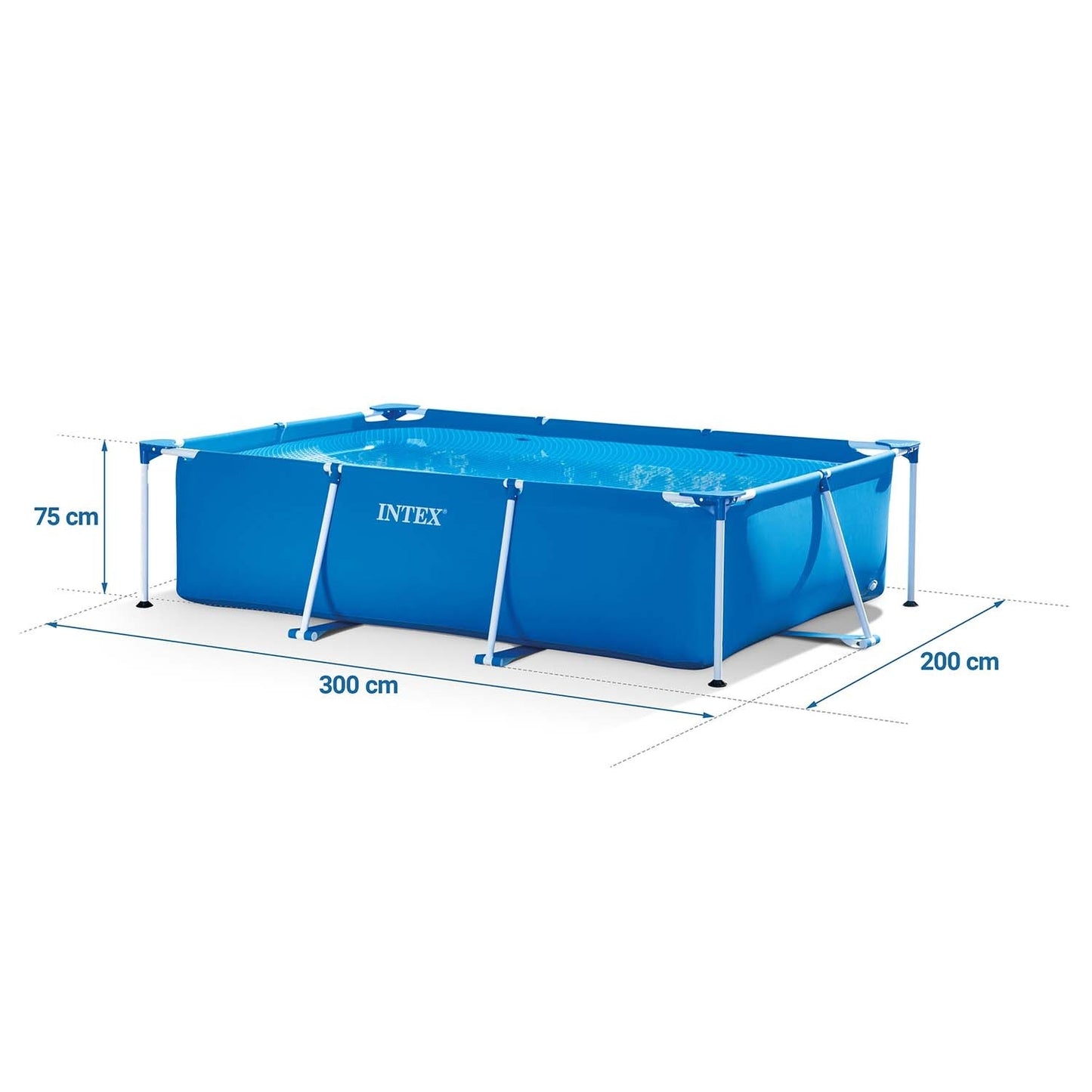 Frame garden pool 300 x 200 x 75 cm 15 in 1 INTEX 28272