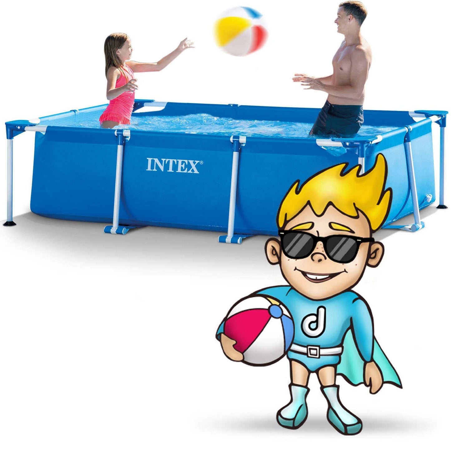 Frame garden pool 300 x 200 x 75 cm INTEX 28272