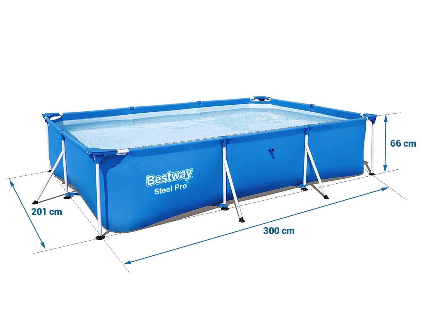 Frame garden pool 300 x 201 x 66 cm 16in1 Bestway 56404