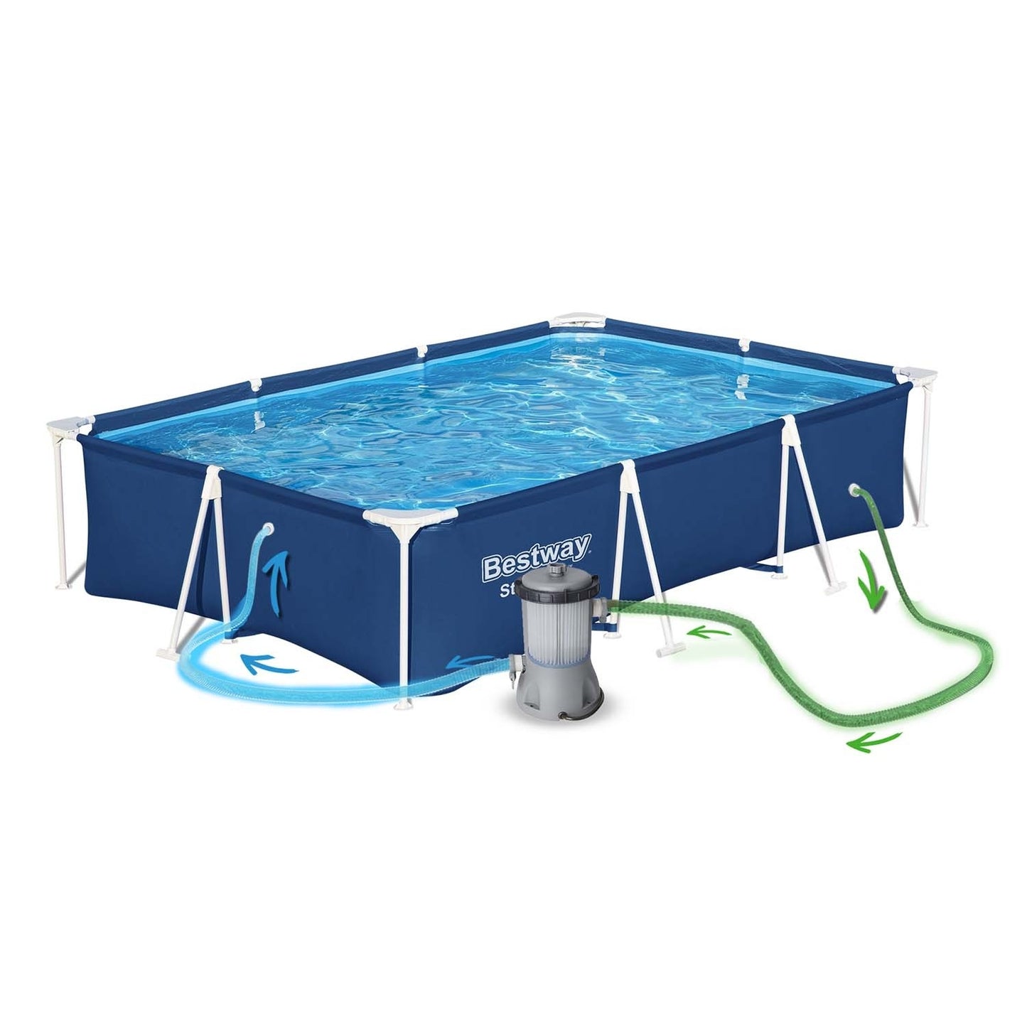Frame garden pool 300 x 201 x 66 cm 16in1 Bestway 56404N
