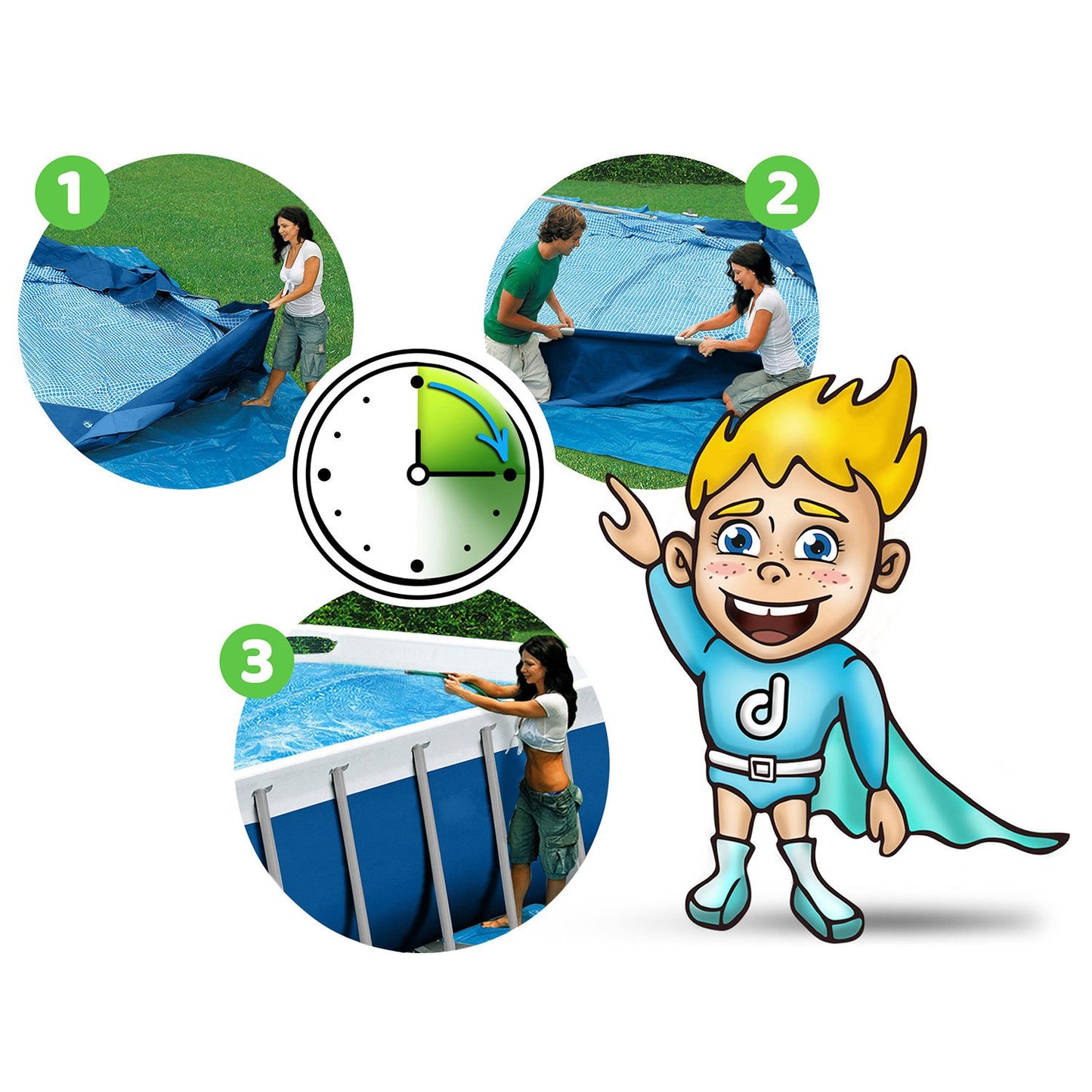 Frame garden pool 305 x 76 cm 16in1 Bestway 56679