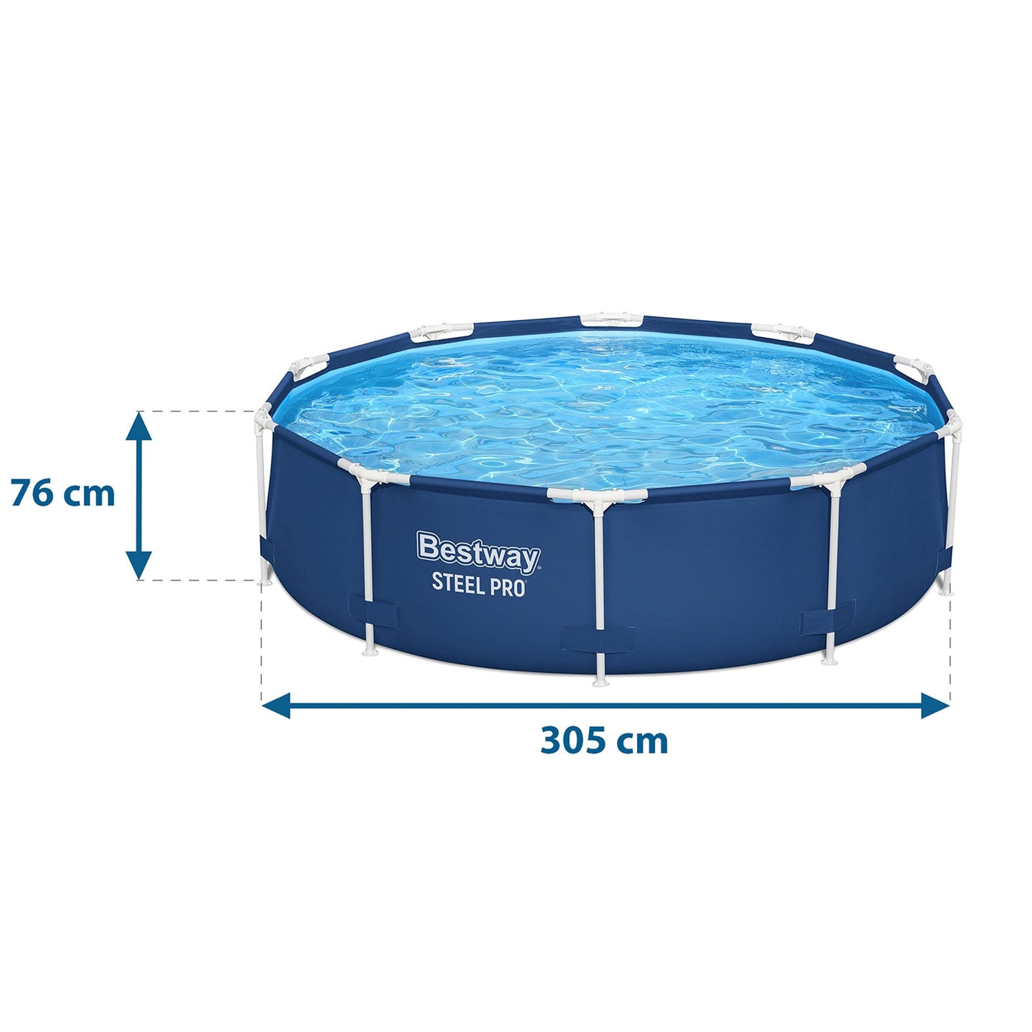 Frame garden pool 305 x 76 cm 8in1 Bestway 56679