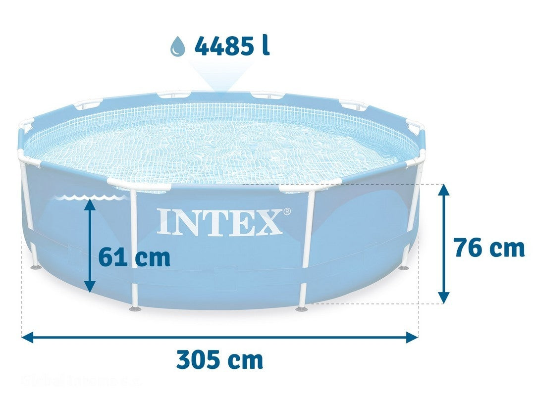Frame garden pool 305 x 76 cm 9in1 INTEX 28202