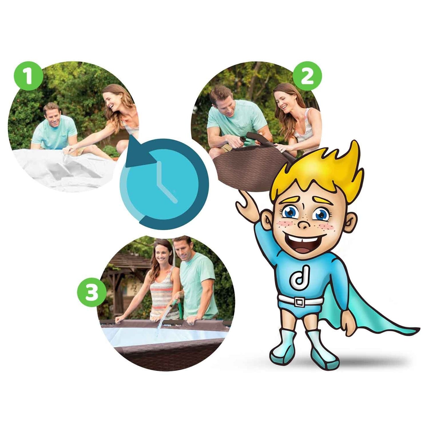Frame garden pool 366 x 100 cm 10in1 Bestway 56709