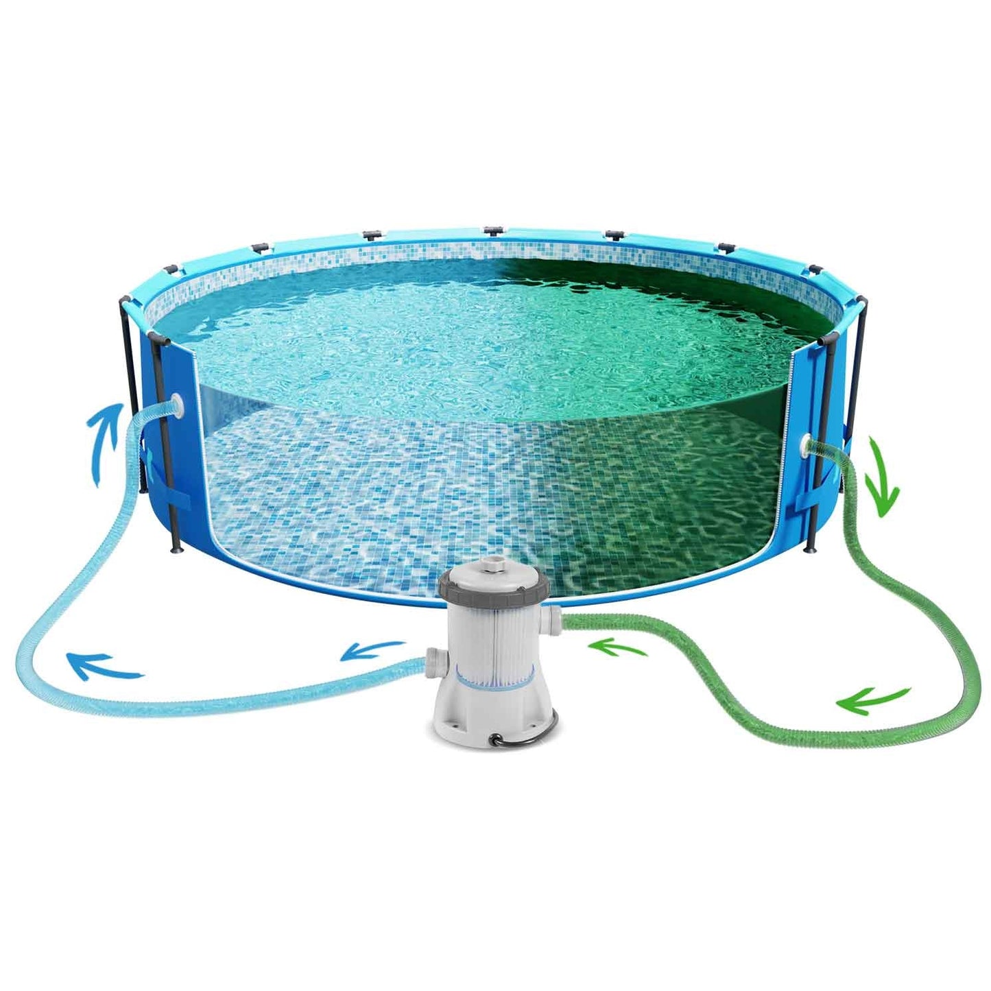 Frame garden pool 366 x 76 cm 16in1 Bestway 56681