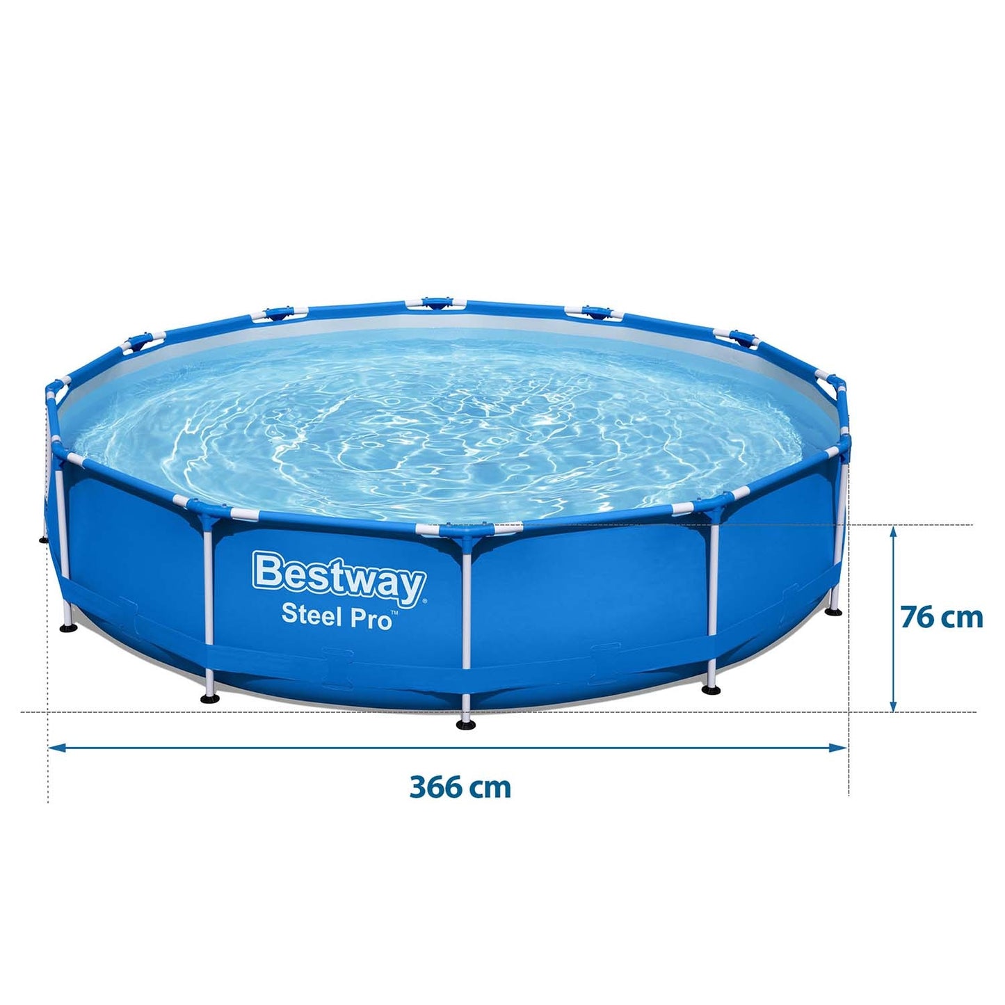Frame garden pool 366 x 76 cm 16in1 Bestway 56681