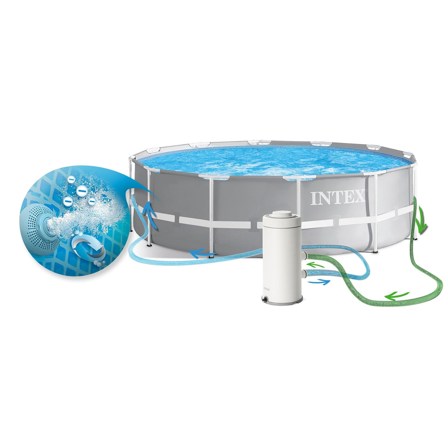 Frame garden pool 366 x 99 cm 17in1 INTEX 26716