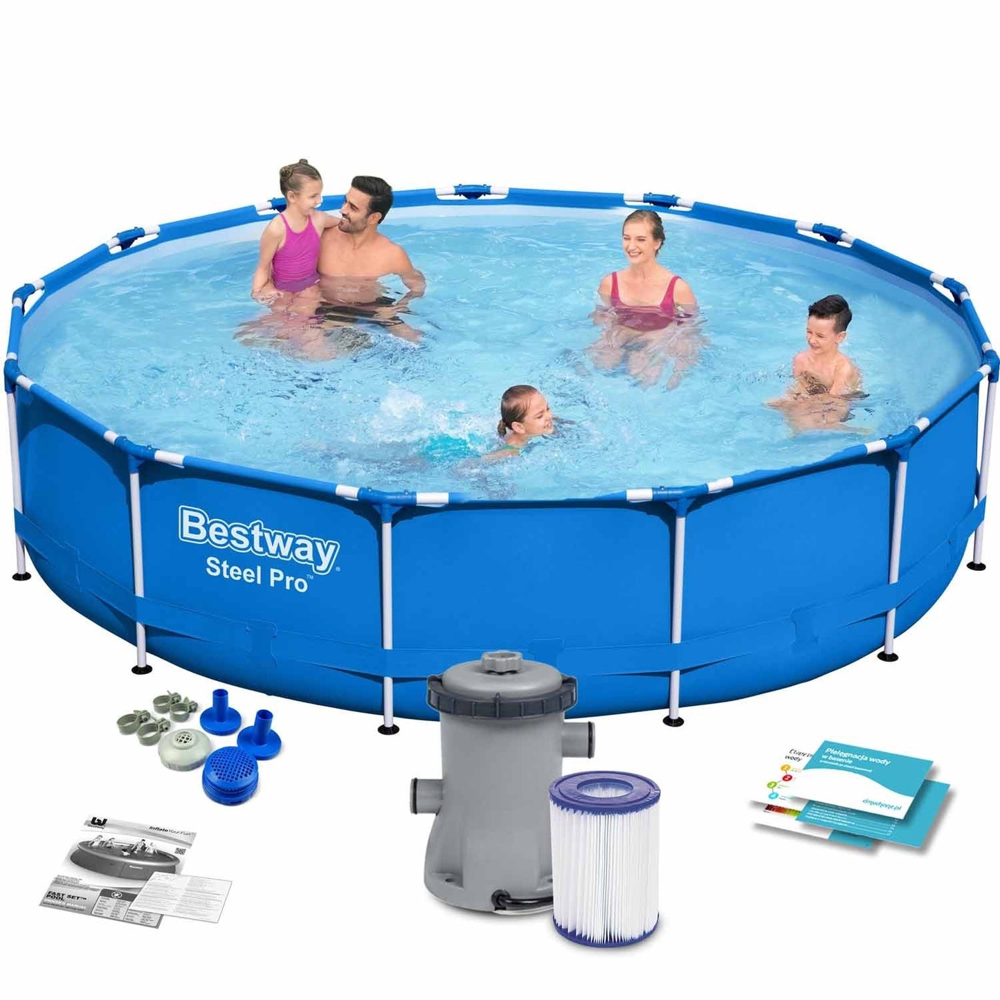 Frame garden pool 396 x 84 cm 9in1 Bestway 5612E