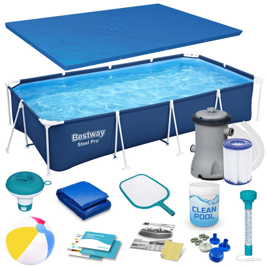 Frame garden pool 400 x 211 x 81 cm 15in1 Bestway 56405N