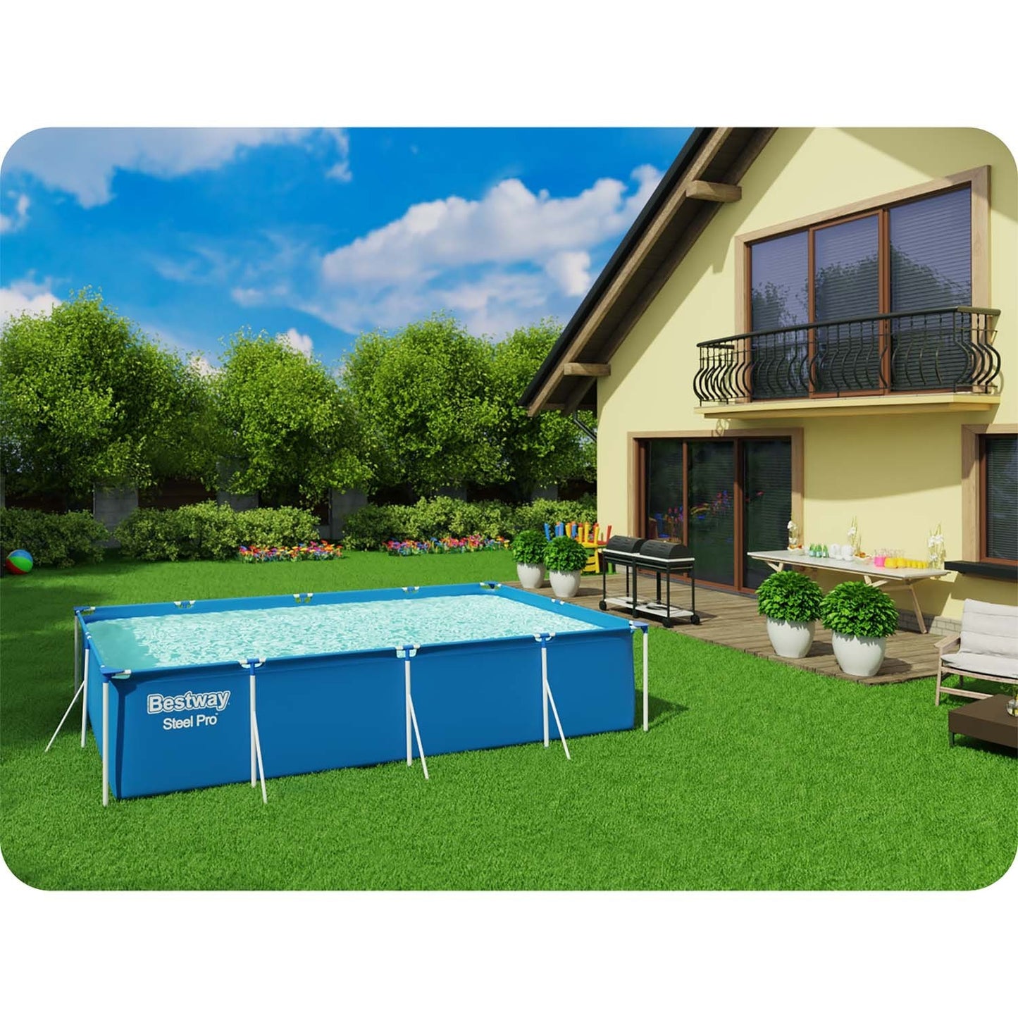 Frame garden pool 400 x 211 x 81 cm 5in1 Bestway 56405