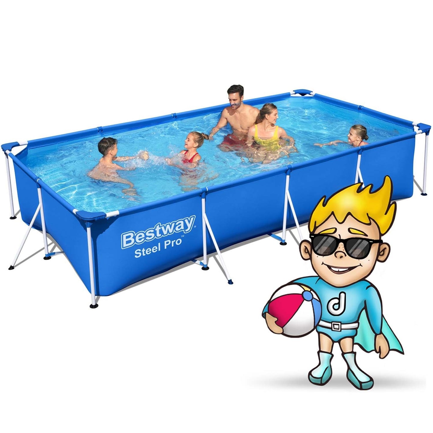 Frame garden pool 400 x 211 x 81 cm 5in1 Bestway 56405
