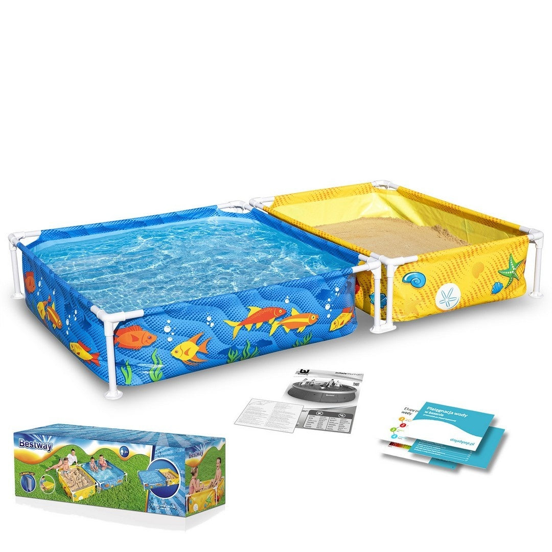 Frame garden pool for children with sandbox 213 x 112 x 30.5 cm Bestway 561CF