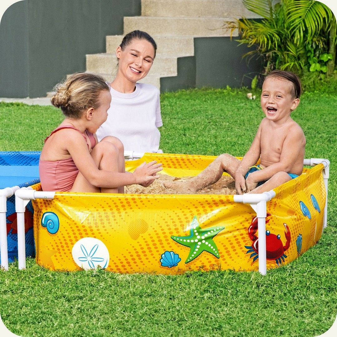 Frame garden pool for children with sandbox 213 x 112 x 30.5 cm Bestway 561CF