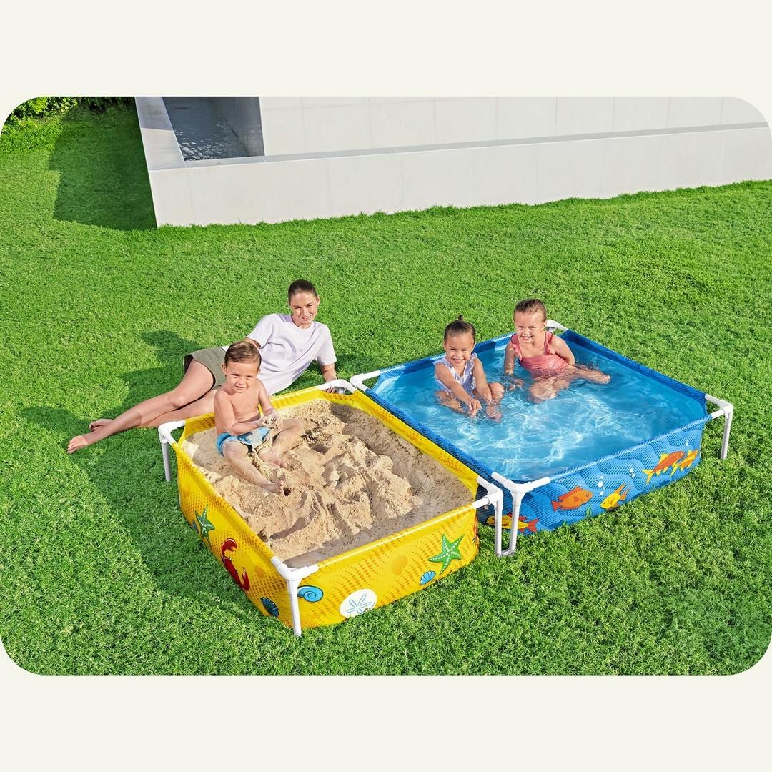 Frame garden pool for children with sandbox 213 x 112 x 30.5 cm Bestway 561CF