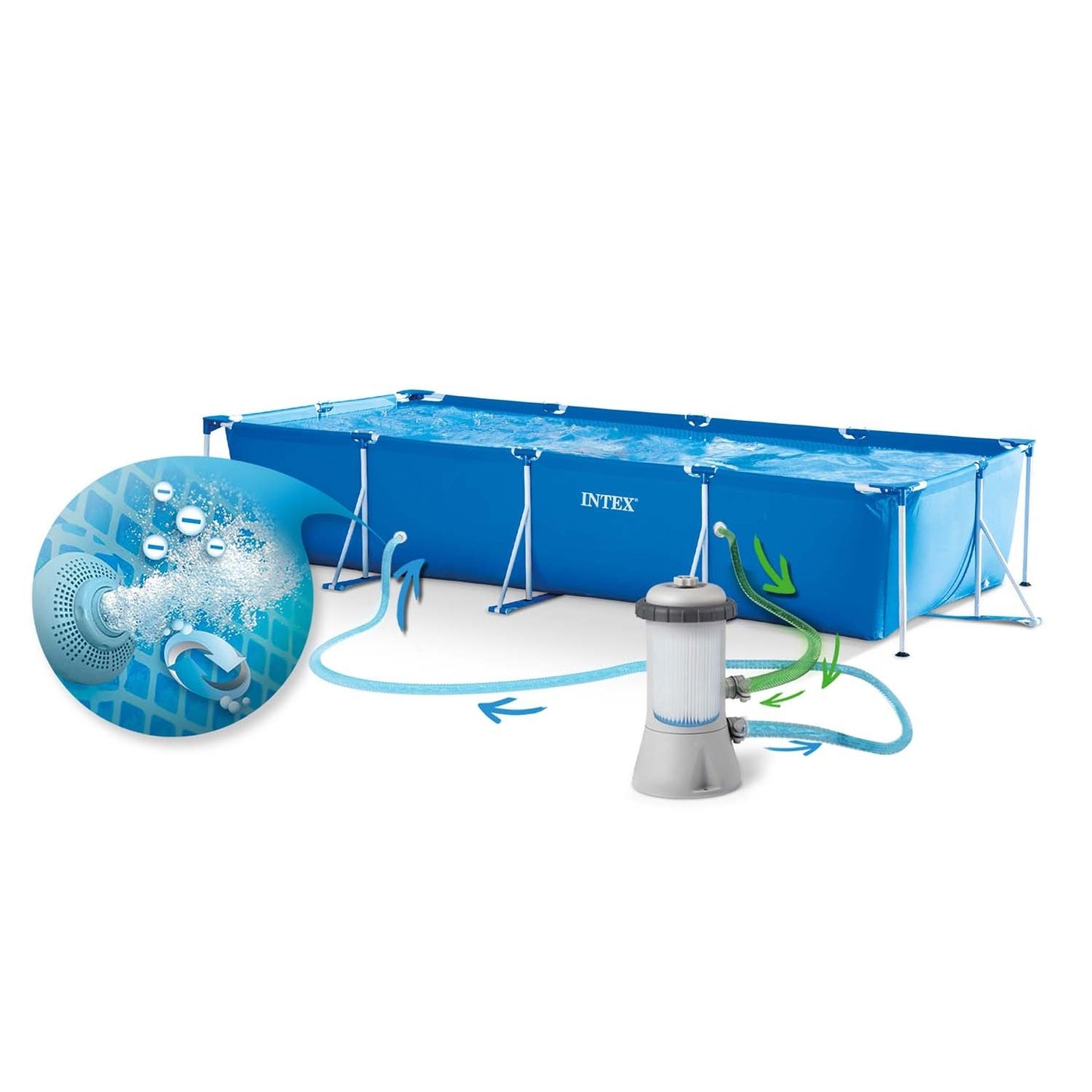 Frame pool 450x220x84cm 10in1 Intex 28274