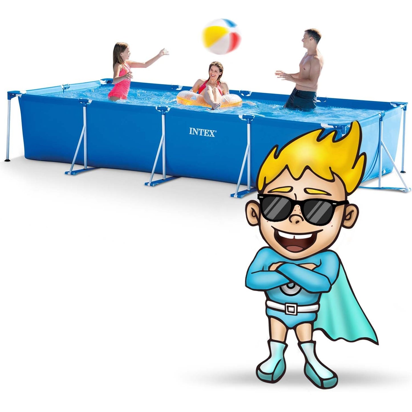 Frame pool 450x220x84cm 10in1 Intex 28274