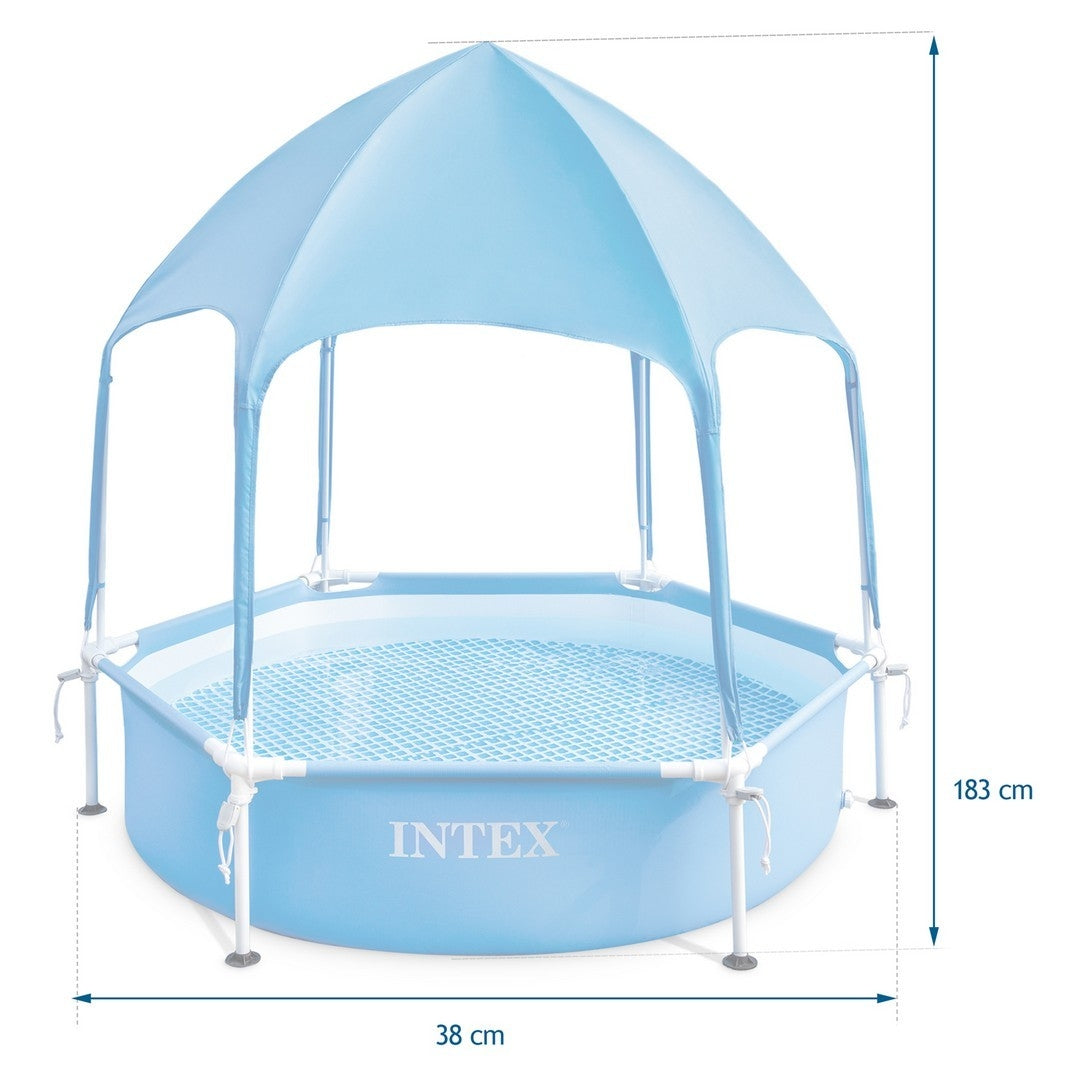 Frame swimming pool for children with roof 183 x 38 cm INTEX 28209