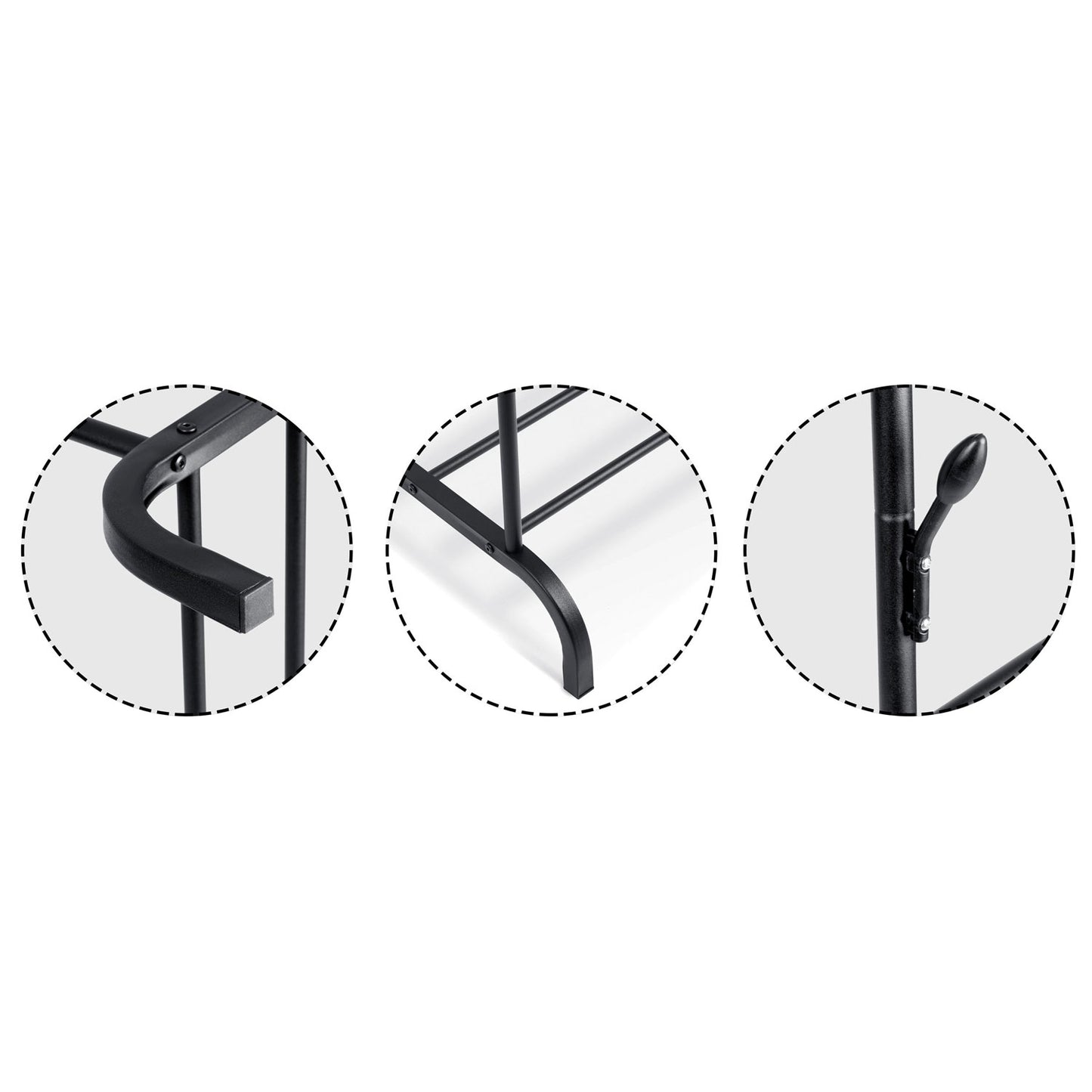 Freestanding clothes hanger Massido MS-867 black