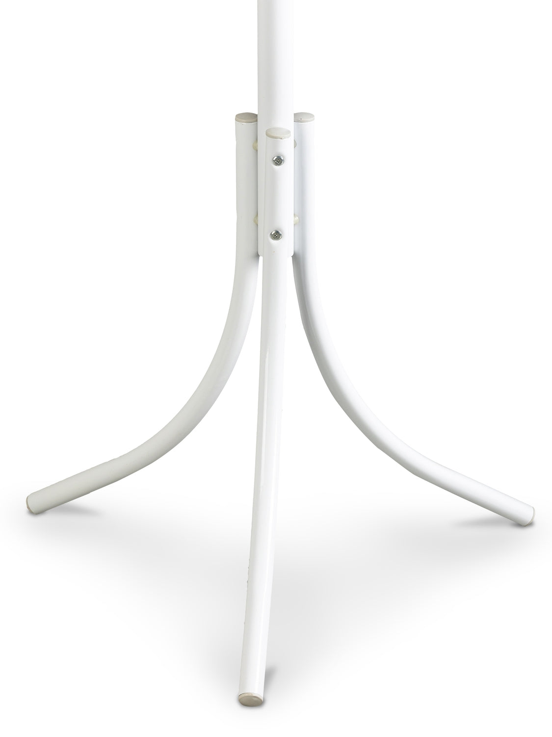 Freestanding clothes hanger with 16 hooks, white