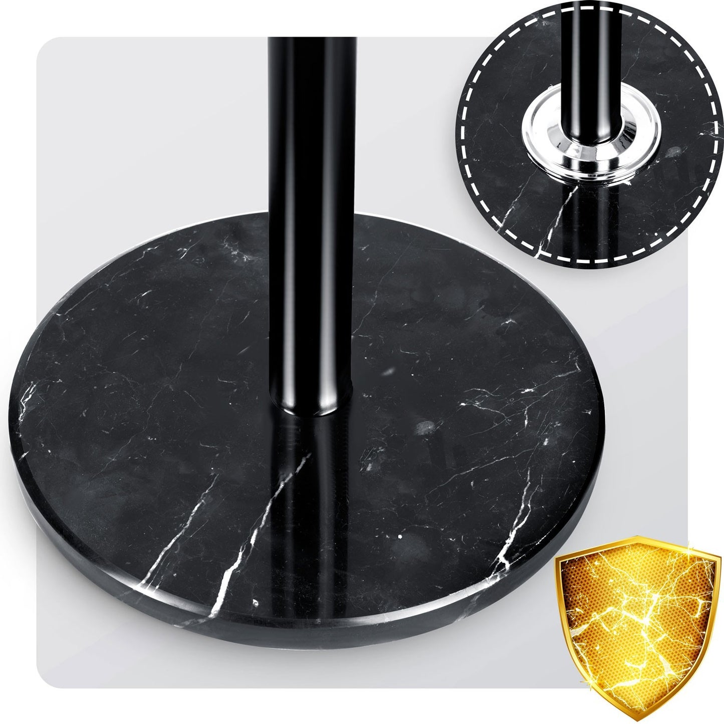 Freestanding clothes hanger with marble base Massido 684300