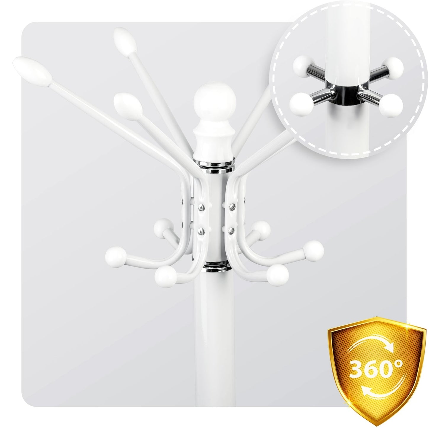 Freestanding clothes hanger with marble base Massido 684301