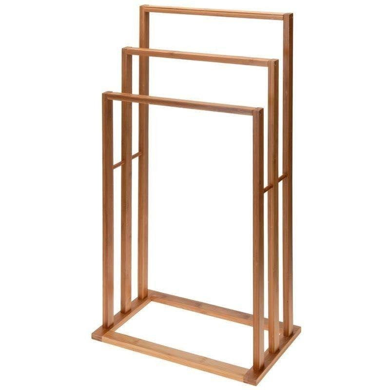 Freestanding clothes hanger with three practical crossbars