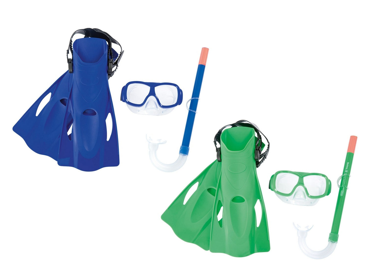 Freestyle Snorkel diving set mask + snorkel + fins Bestway 25019 green