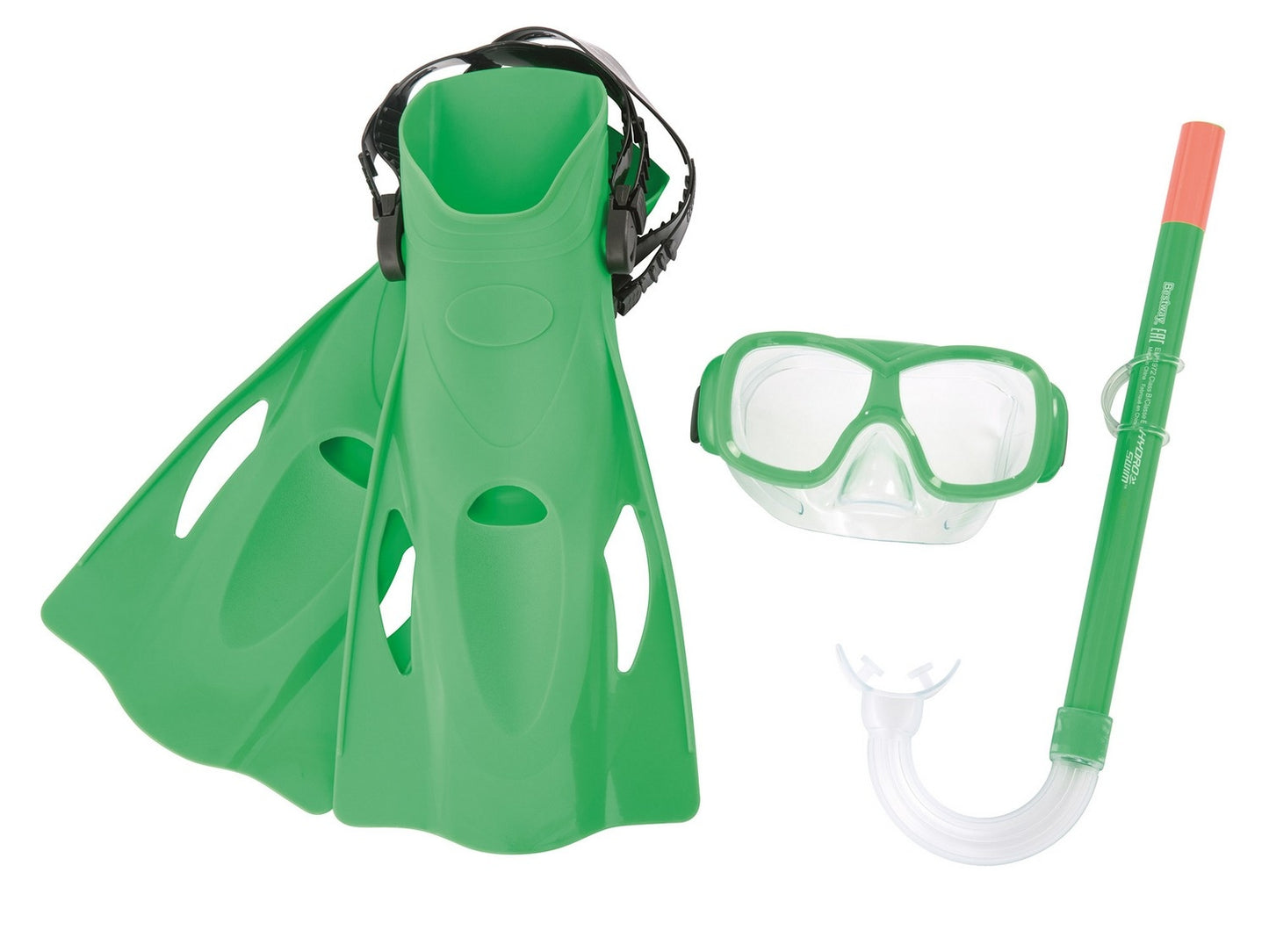 Freestyle Snorkel diving set mask + snorkel + fins Bestway 25019 green