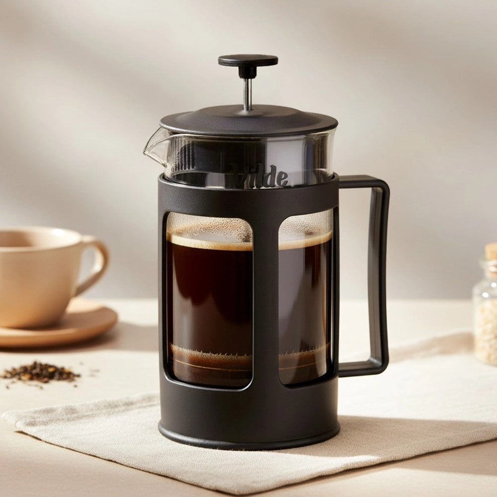 French Press Coffee Maker, 600 ml Glass