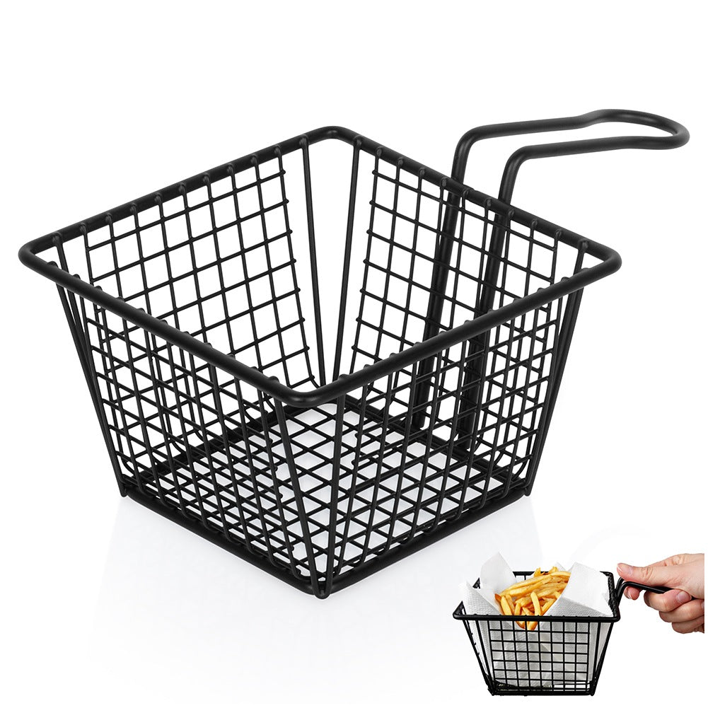 French fries basket black 22x13x8 cm