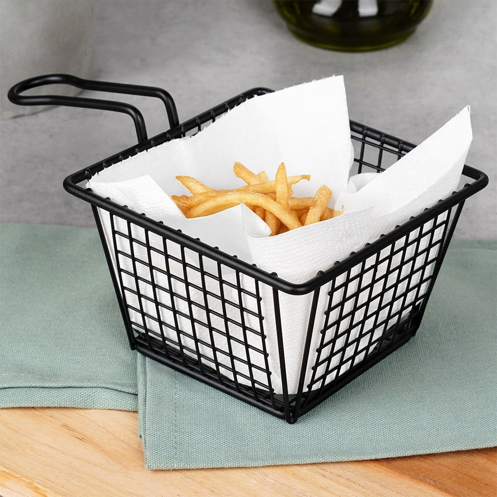 French fries basket black 22x13x8 cm