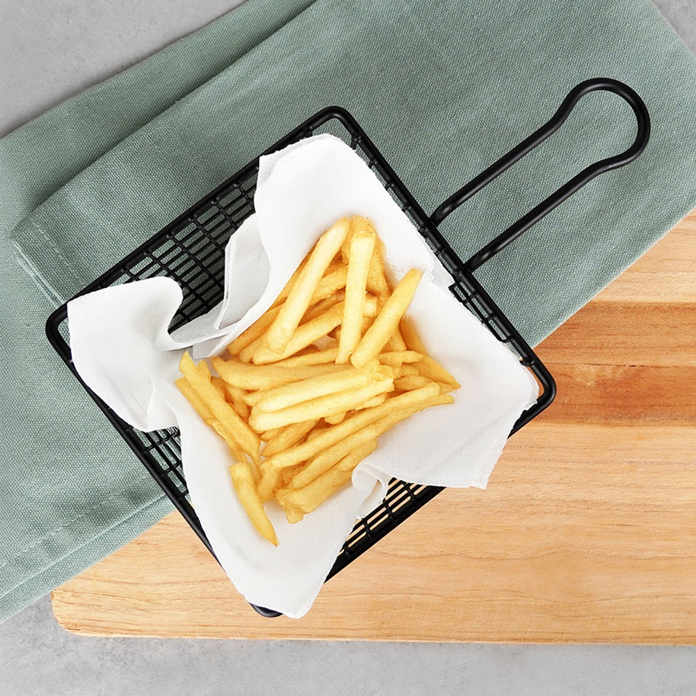 French fries basket black 22x13x8 cm