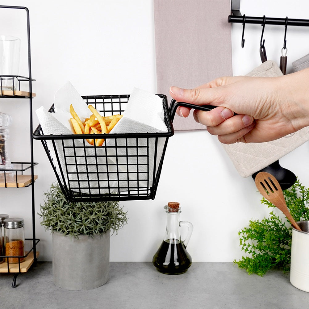 French fries basket black 22x13x8 cm