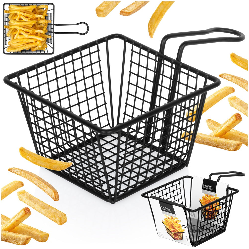 French fries basket black 22x13x8 cm