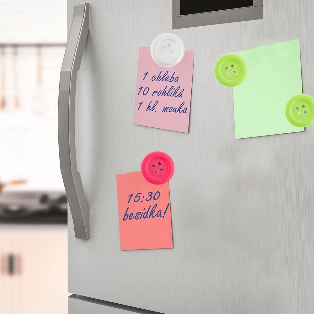 Fridge magnets buttons 6 pcs.