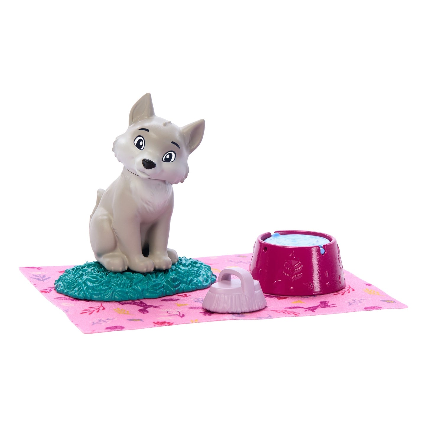 Frozen Anna Doll & Baby Wolf Playset with Accessories