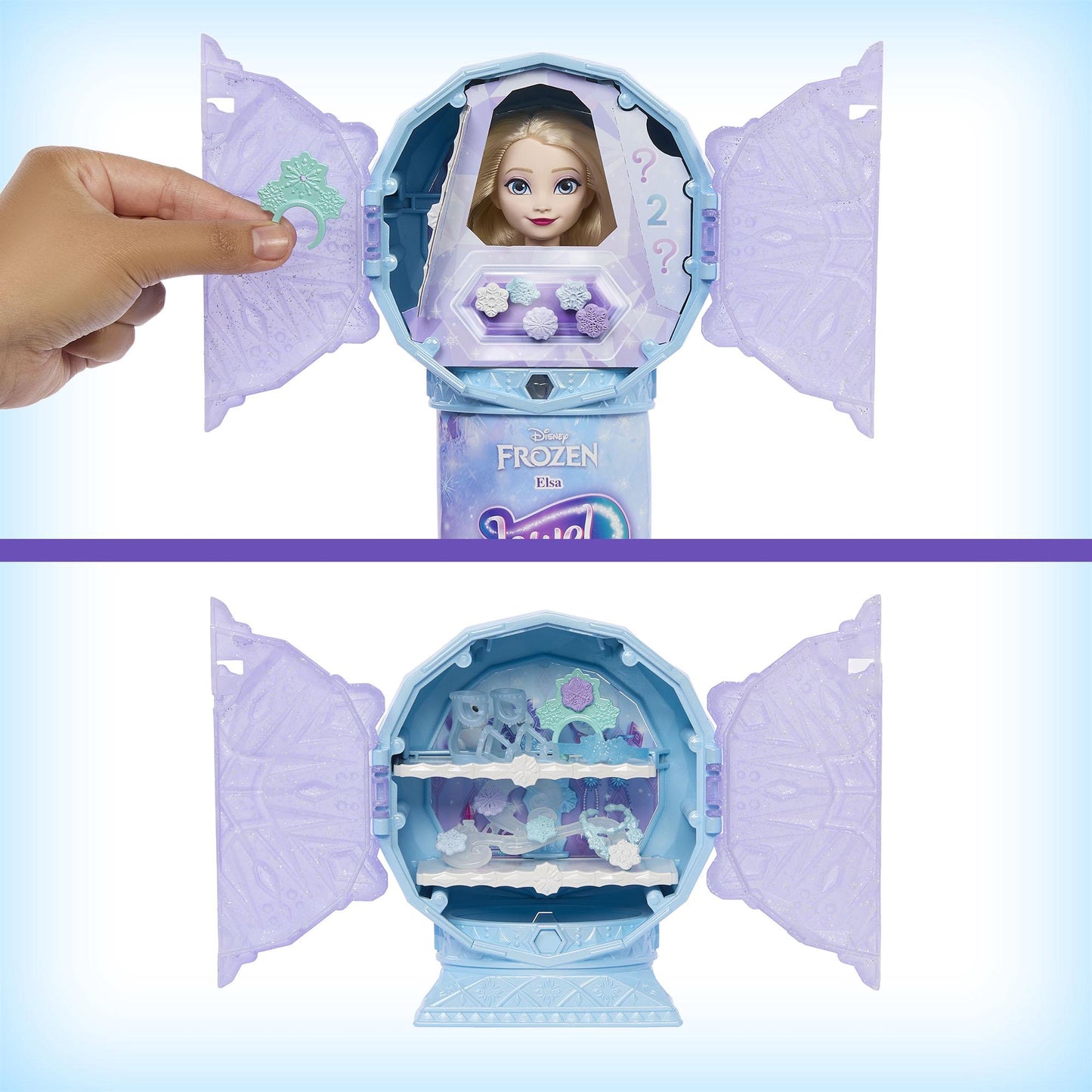 Frozen Elsa Reveal Wand with Jewelry and Doll Set