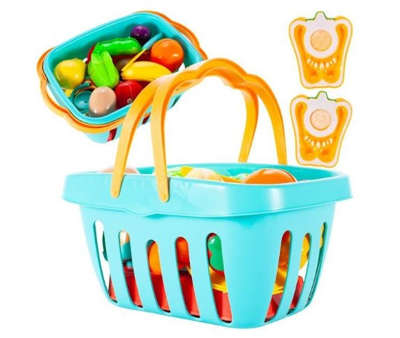 Fruit and vegetable cutting basket
