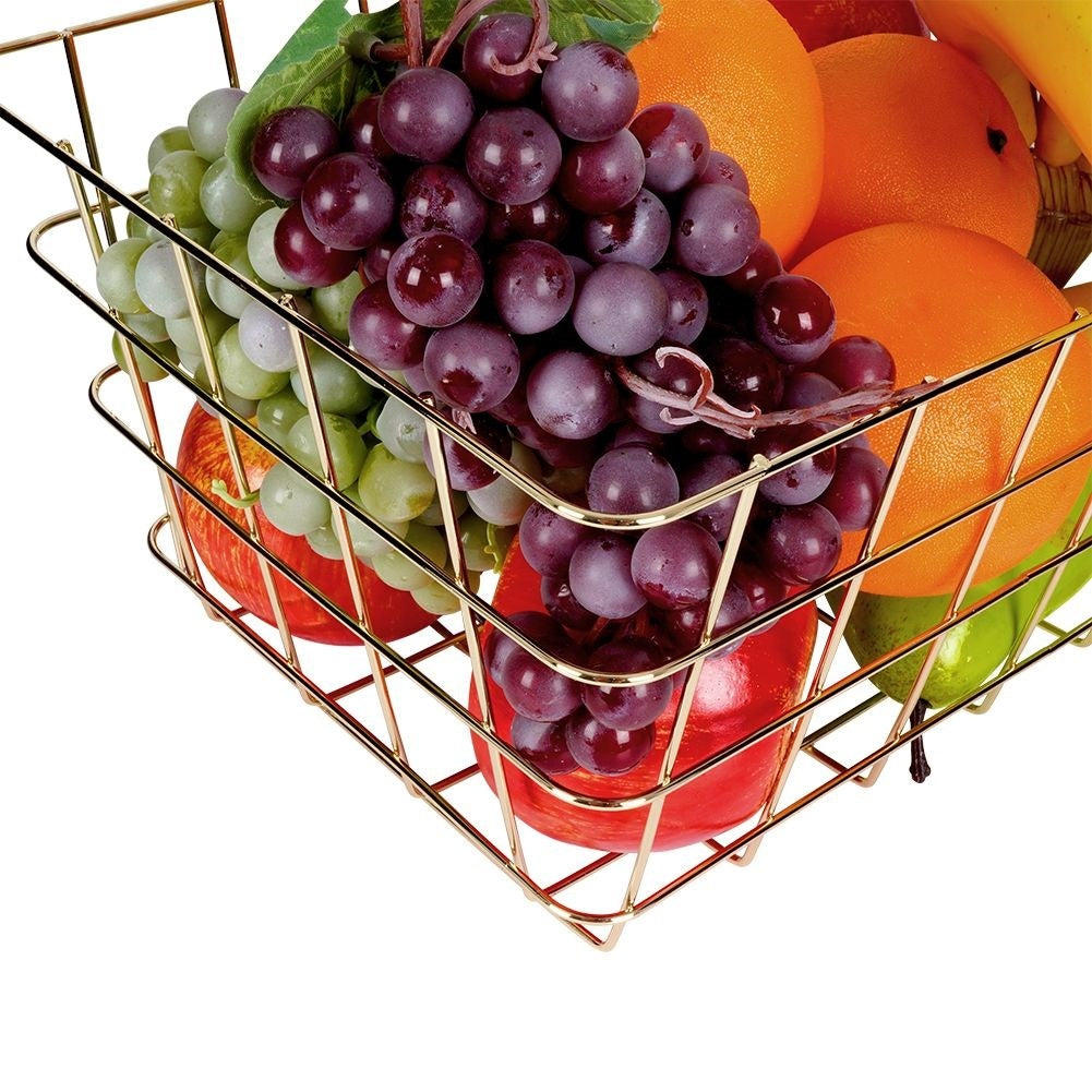 Fruit basket in trendy gold for fruit and vegetables