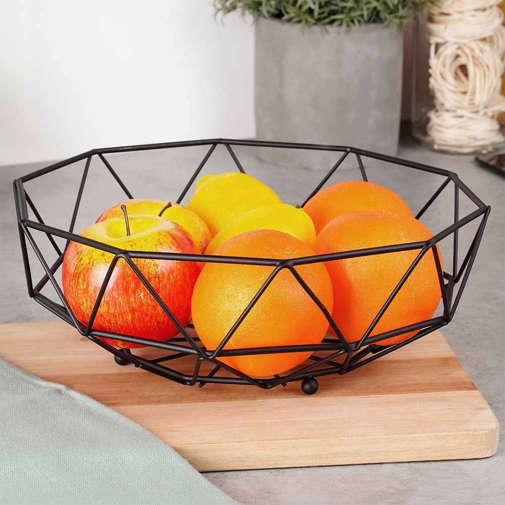Fruit basket metal black MISTY 28 cm