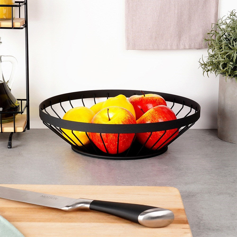 Fruit basket metal black MISTY 28 cm