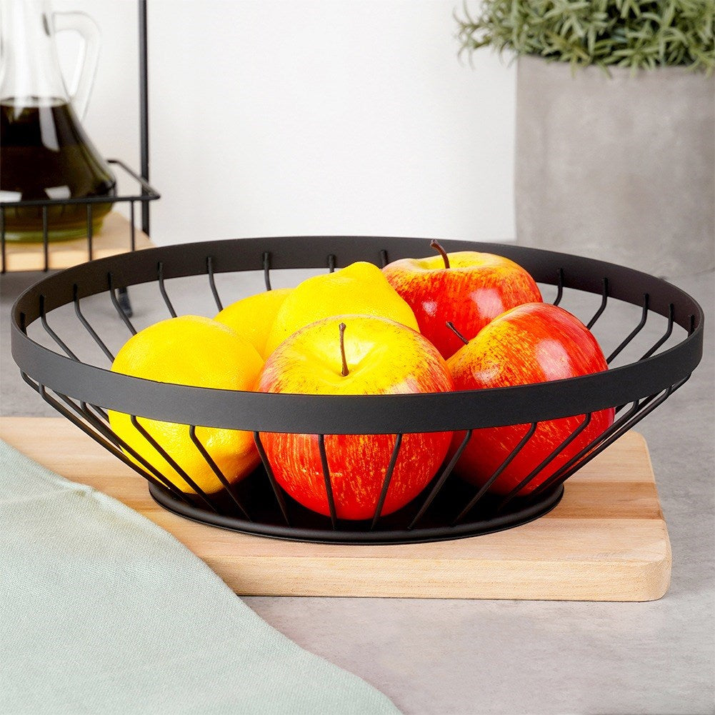 Fruit basket metal black MISTY 28 cm
