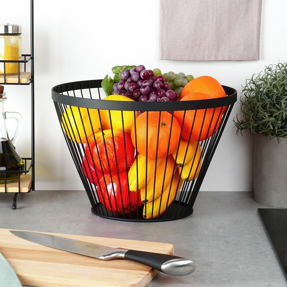 Fruit basket metal black MISTY 30 cm