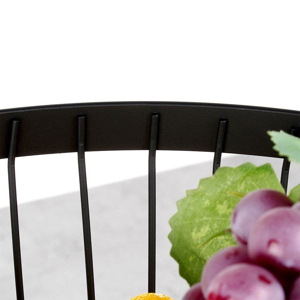 Fruit basket metal black MISTY 30 cm