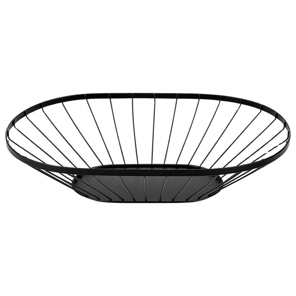 Fruit basket metal black MISTY 40.5x25.5 cm