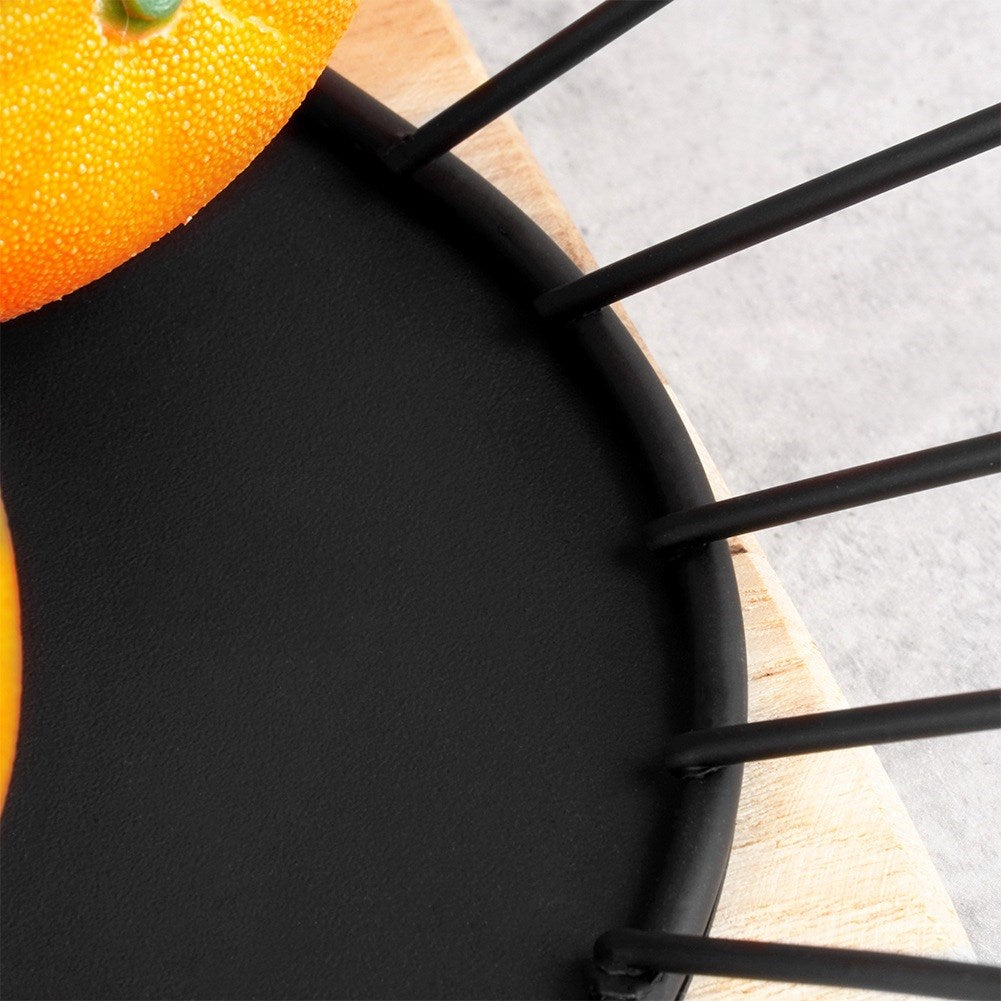 Fruit basket metal black MISTY 40.5x25.5 cm