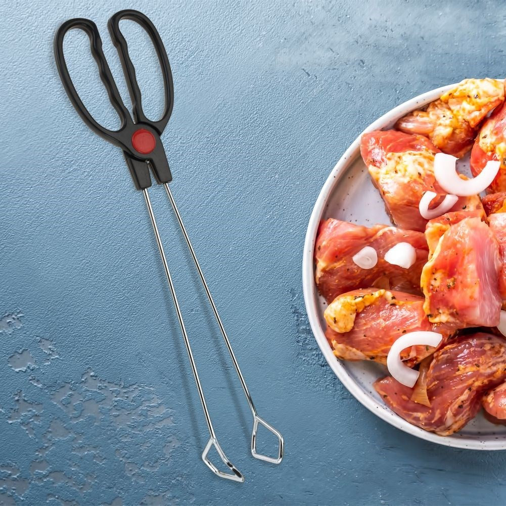 Frying and Grilling Tongs in Stainless Steel for Perfect Cooking